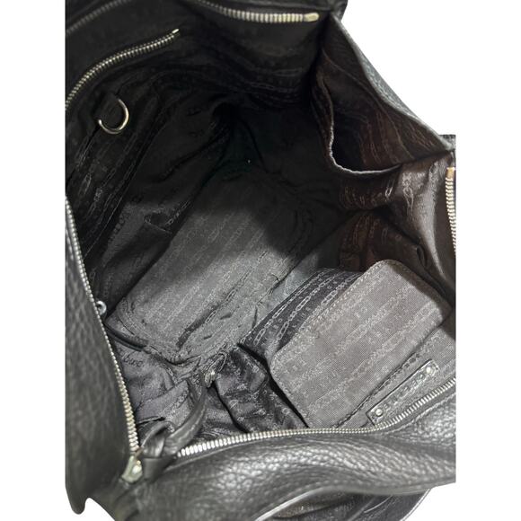 Auth. Celine Bittersweet Black Hobo Slouchy Textured Leather Handbag W/COA - Picture 12 of 16